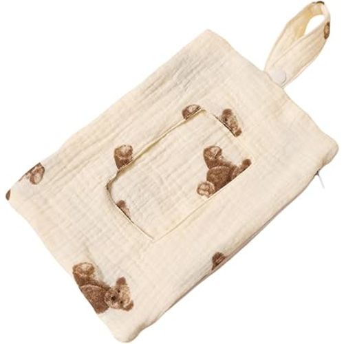 Baby Wipe Holder Portable Wipe Dispenser Strollers Storage Bag Container Double Layer Travel Carry Case for Diapers
