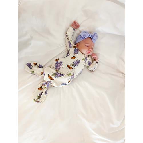 Knotted Infant Gown - Bluebonnets – Goosies