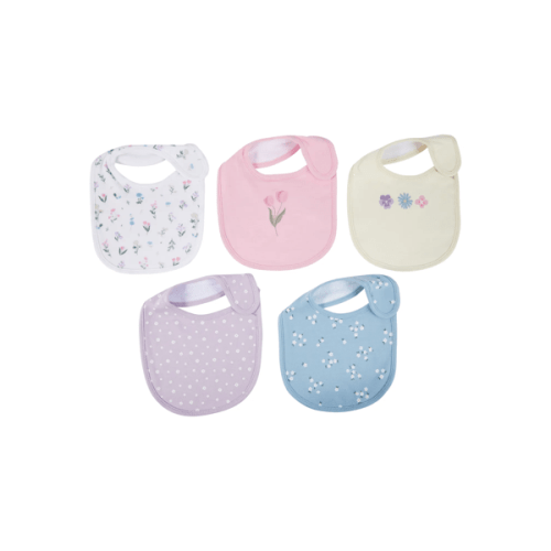 Anko 5 Pack Bibs - Floral