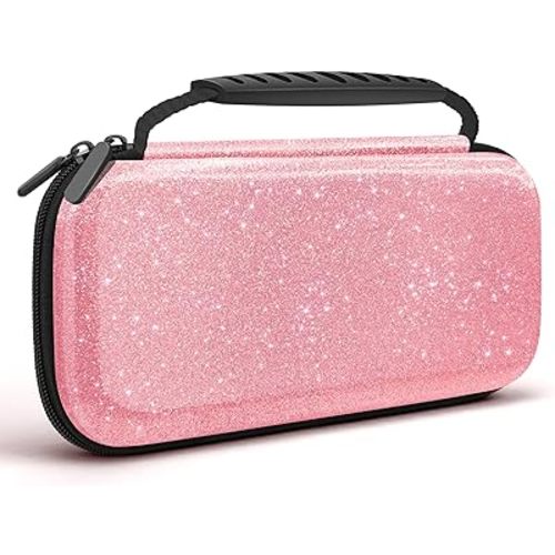 homicozy Glitter Carrying Case for Nintendo Switch & Switch OLED Console