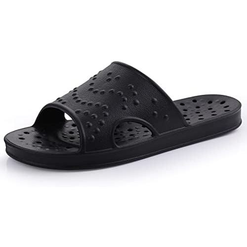 shevalues Shower Shoes for Women with Arch Support Quick Drying Pool Slides Lightweight Beach Sandals with Drain Holes