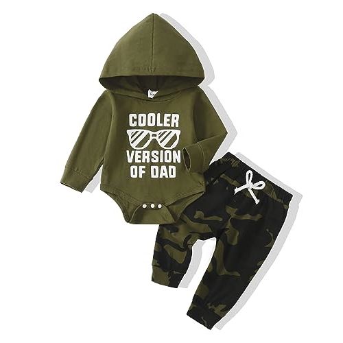 NZRVAWS Baby Boy Clothes Newborn Boy Outfit 0 3 6 12 18 Months Toddler Hoodie Romper Long Pants Infant Clothing