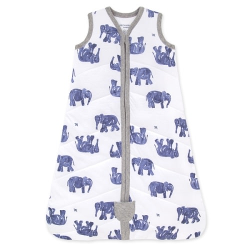 Wandering Elephants Organic Beekeeper™ Wearable Baby Blanket - Indigo - 1.5 TOG - Large