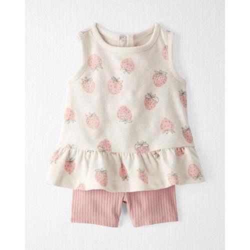 Baby 2-Piece Strawberry-Print Set Made With Organic Cotton - Little Planet | Carter's