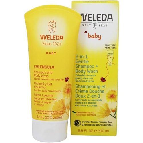 WELEDA Shampoo Body Wash Calendula, 6.8 OZ