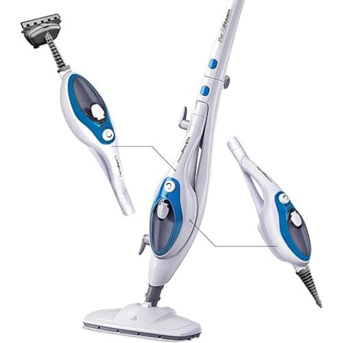 PurSteam 10-in-1 Steam Mop, Floor Steamer with Detachable Handheld Steam Cleaner for Tile, Hardwood Floors