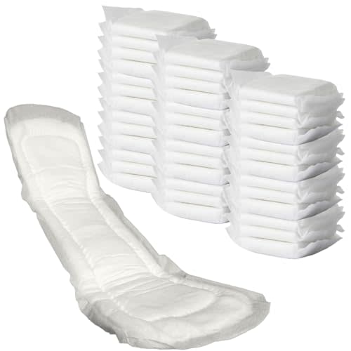 Postpartum Maternity Pads [Pack of 42] – Large Maximum Absorbency Heavy Flow Postpartum Incontinence Pads - Ultra Soft Disposable Post Birth Pads for New Moms- Vakly Postpartum Guide (3 Pack)