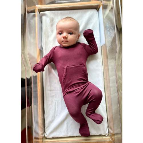 Finley Romper in Plum