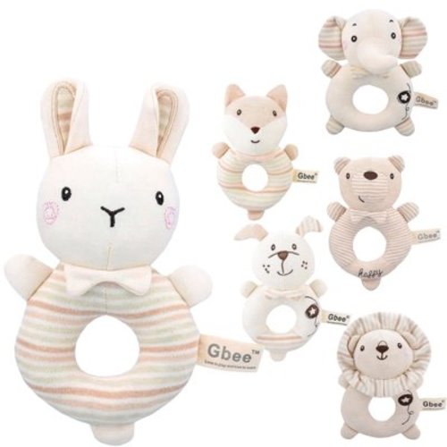 IGEED Fall Savings Up to 50% off Newborn Baby Infant Soft Rattles Teether Hanging Bell Plush Toys Baby Toys 0-6 Months for Newborn Christmas Gift Family Gifts
