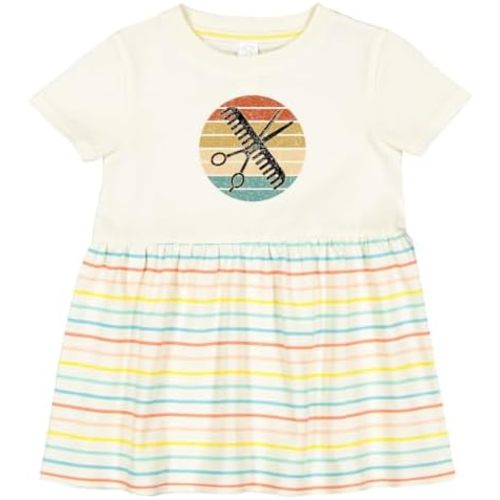 inktastic Hair Stylist Barber Retro Sunset Infant Dress