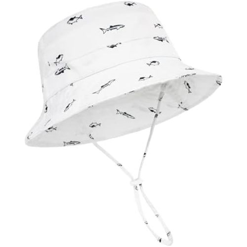 Durio UPF 50+ Beach Baby Sun Hat Sun Protection Cute Wide Brim Summer Baby Boy Bucket Hats Toddler Sun Hats for Girl