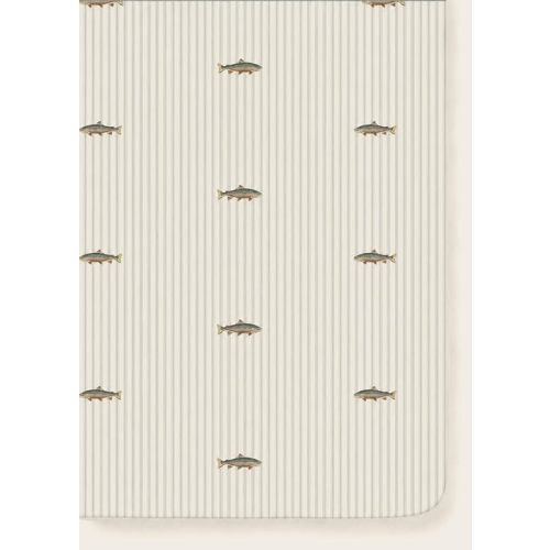 Oilo Trout Crib Sheet, Fitted Organic Cotton Jersey, 300 Thread Count, Breathable, Machine Washable, Fits Standard Crib & Toddler Bed (28" x 52" x 9"), Trout Nursery Bedding