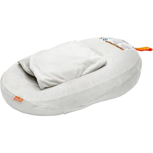 Boon Puff+ Inflatable Baby Bather - Infant Bathtub Includes Microfleece Cover, Swaddle Wings, and Storage Bag – Inflatable Baby Bathtub for Newborns and Infants
