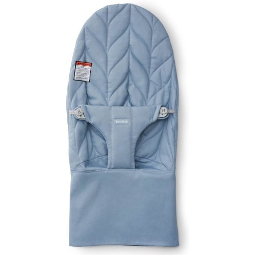 BabyBjörn Fabric Seat Cover for Bouncer, Cotton, Petal Quilt, Blue