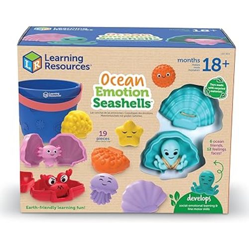 Learning Resources Ocean Emotions Seashells - Social Emotional Learning Activities