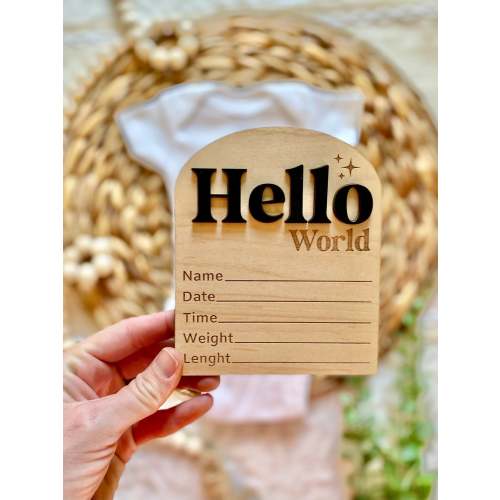 Hello World Birth Stat Sign