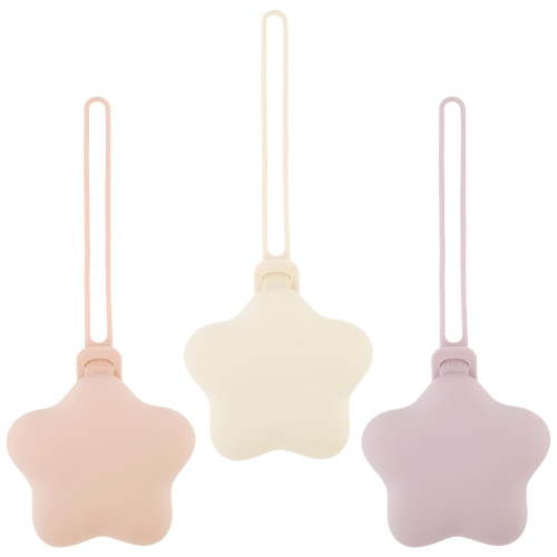 DESIGNICE 3 Pcs Silicone Pacifier Holder Case Safe and Soft Pacifier Pouch Portable Pacifier Case Protective Pacifier Storage Case Easy to Clean for Diaper Bag Stroller