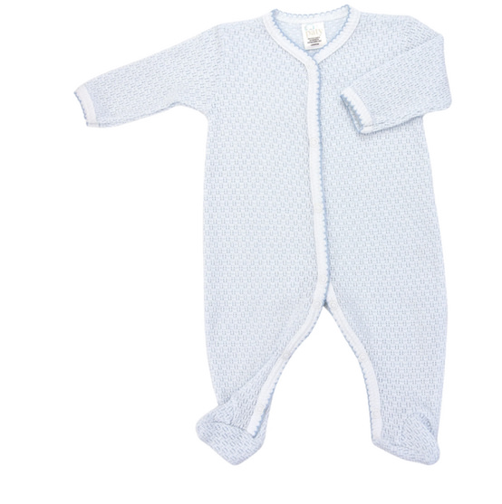 Paty Knit Solid Color Footie - PatyInc NB