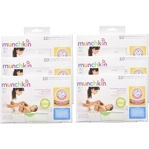 Munchkin Arm & Hammer Disposable Changing Pad - 60 Pack
