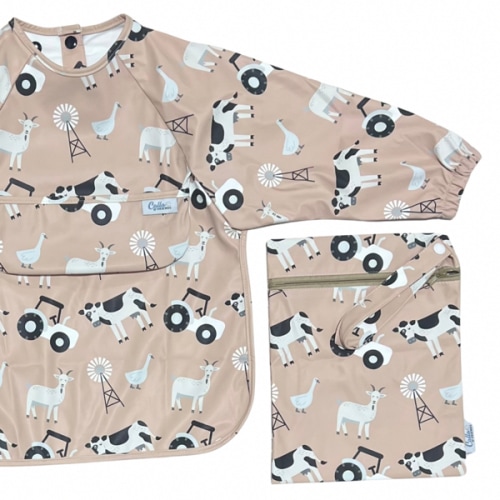 The Grayson Long Sleeve Bib - Farm – Calla and Friends