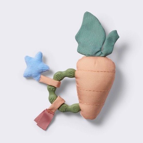 Small Interactive Handheld Rattle Toy - Carrot - Cloud Island™