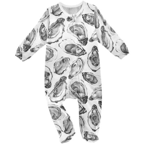 Dussdil Baby One-Piece Footies Newborn Rompers Pajamas Cotton Footed Pjs for Sleep Play Boys Girls