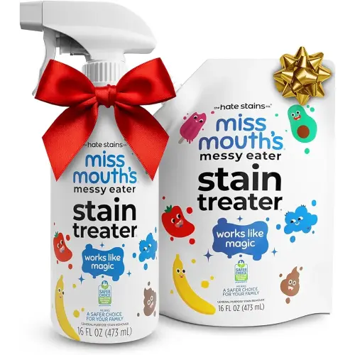 Miss Mouth's Messy Eater Stain Treater - 16oz Spray and 16oz Refill Pouch