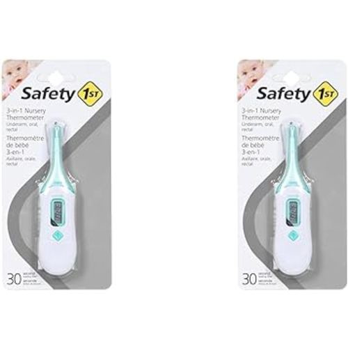 Safety 1st 3-in-1 Nursery Thermometer, Analog (Pack of 2)
