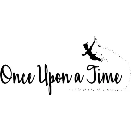 Once Upon a Time Nursery Wall Quotes Decals Vinyl Lettering for Kids Room Decoration Graphic Motto Art Letters
