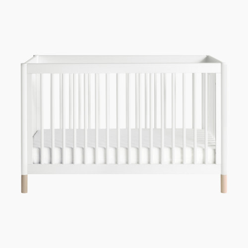 babyletto Gelato 4-in-1 Convertible Crib with Toddler Bed Conversion Kit - White/Washed Natural