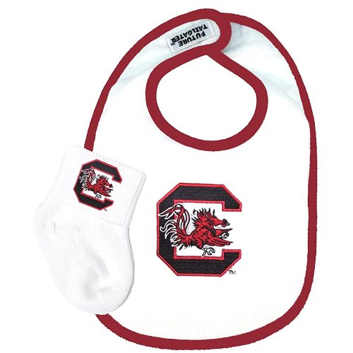 South Carolina Gamecocks Baby Bib and Socks Set