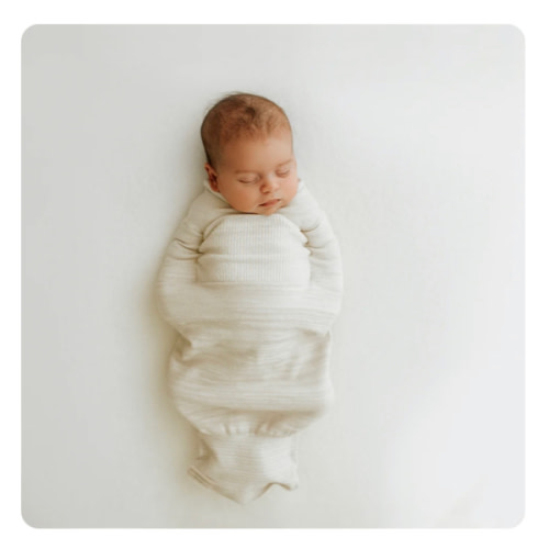 Bamboo Blend Beige Swaddle Sleep Sack – Swaddelini