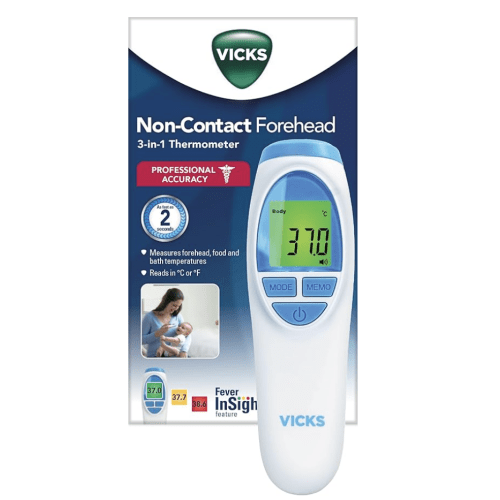 Vicks Non-Contact Forehead, Food and Bath 3-in-1 Thermometer : Amazon.com.au: Baby