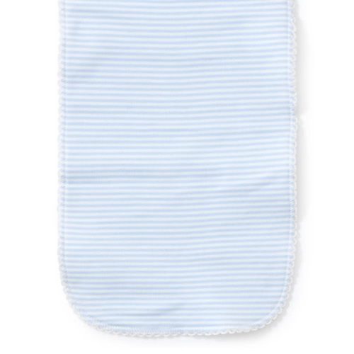 Simple Stripes Blue Burp Cloth