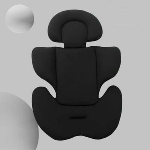 Qocolhg Infant to Toddler Head and Body Support Pillow, Newborn Car Seat Insert Cushion Pad, Headrest with Adjustable Height, Perfect for Baby Carseats, Strollers, Carriers, Clearance (Black)