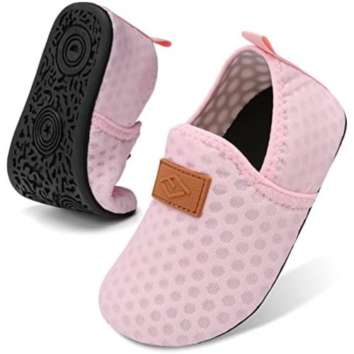 Lefflow Toddler Water Shoes Kids Quick Dry Beach Swim Socks Shoes Baby Non Slip House Slippers