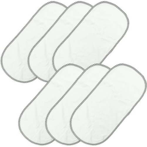 6PK Larger Softer Changing Pad Liners Waterproof, 27" X 13" Washable Reusable Changing Table Cover Liners Double Layers, 100% Cotton Flannel Surface, 6 Count