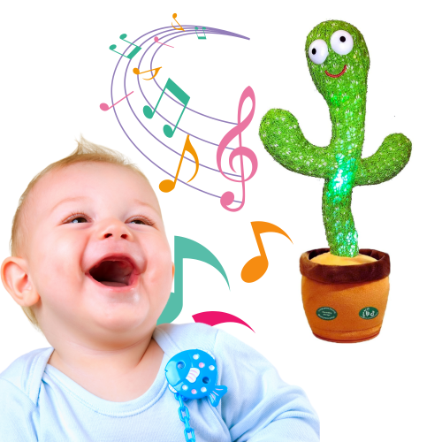 Happy Hatch Dancing Cac-tus Toy – Singing, Dancing & Talking Plush for Kids