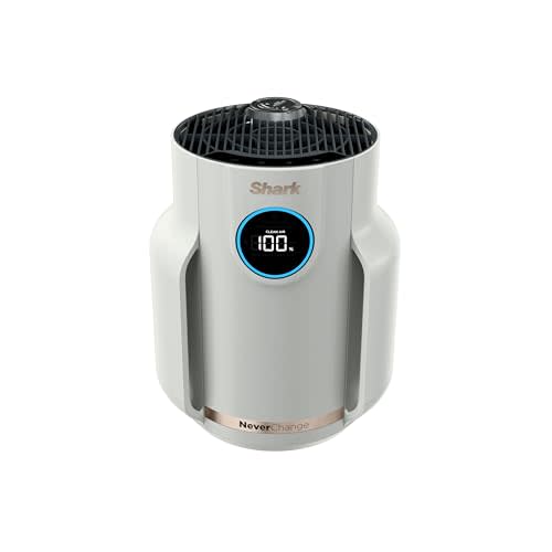Shark NeverChange Air Purifier Compact Pro, Long-Lasting HEPA-Exceeding Filtration, For Pet Dander, Dust, Smoke, Allergens, Up to 250 sq. ft., Odor Neutralizer, Bedroom, Nursery, Dorm, HP072 (2025)