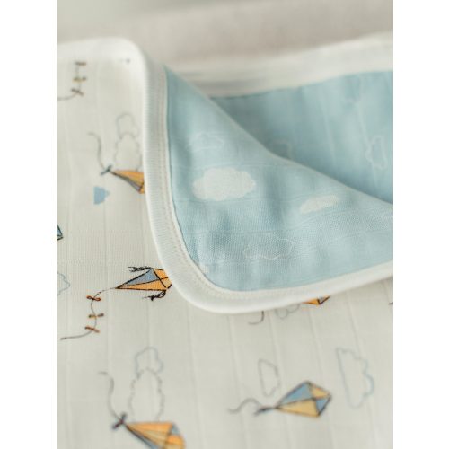 Muslin Blanket - Kites/Clouds