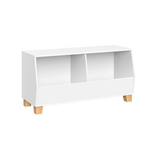 Riverridge Kids' Catchall 35" Toy Storage Organizer With 3 Cubbies And 2 Storage Compartments White