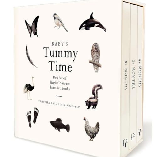 Baby's Tummy Time Book Box Set: A 3-Book Box Set of High-Contrast Art for Visual Stimulation at Tummy Time (Our Little Adventures Series)