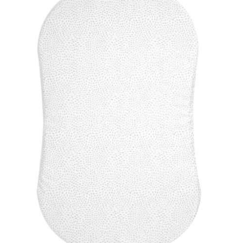 HALO - BassiNest Fitted Sheet 100% Cotton | Pebble - white