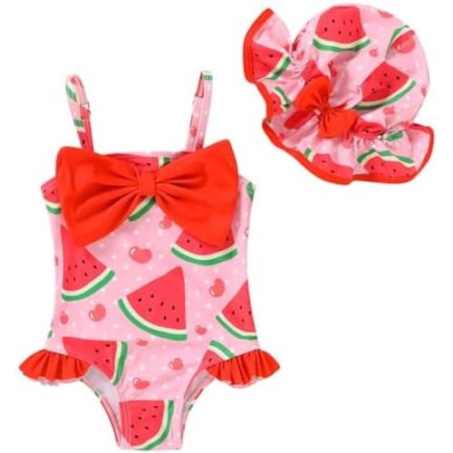 Happy Town Baby Toddler Girl Swimsuit Infant One Piece Bathing Suits Summer Beach Swim Suit for Girls
