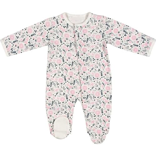 Magnetic Me Footie Pajamas - 100% Organic Cotton Baby Pajamas - Quick Magnetic Fastener Sleeper for Baby Boy and Girl - Fall Garden - Newborn