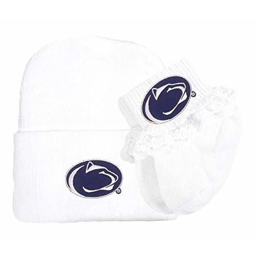Future Tailgater Baby Knit Cap and Socks with Lace Set