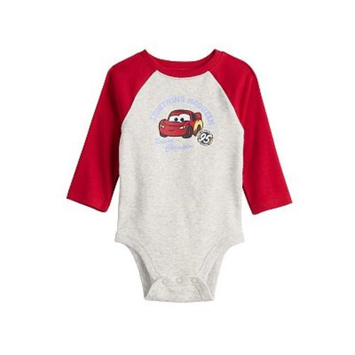 Disney / Pixar’s Cars Lightning McQueen Baby Boy Long Sleeve Bodysuit by Jumping Beans®