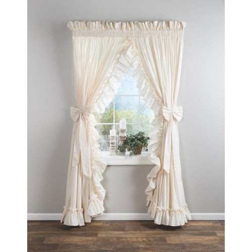 Cottage Ruffled Curtains (100"Wide)