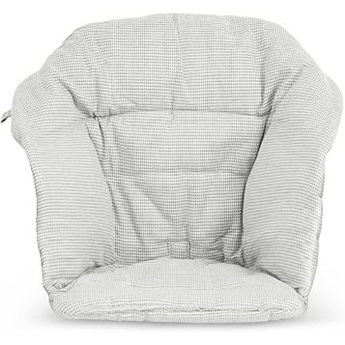 Stokke Clikk Cushion, Nordic Grey - Compatible with Stokke Clikk High Chair - Provides Support for Babies - Made with Organic Cotton - Reversible & Machine Washable - Best for Ages 6-36 Months