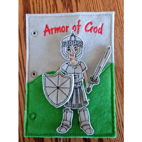 Armor of God Quiet Book page (Basic)